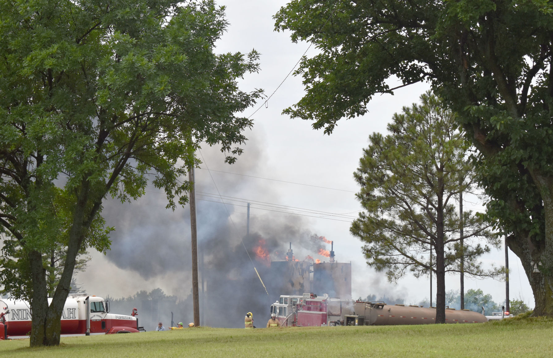 Fire near Alex may have been caused by lightning